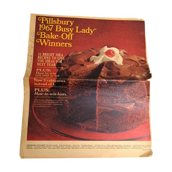 NOS Pillsbury Doughboy Recipe Keeper Book w Recipe Sheets, Magnets BONUS - Picture 7 of 7